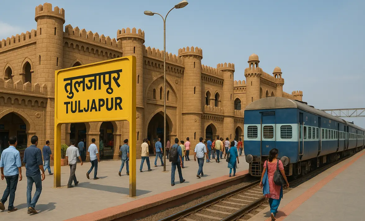 Tuljapur Railway Station TGP | Tuljabhavani temple distance