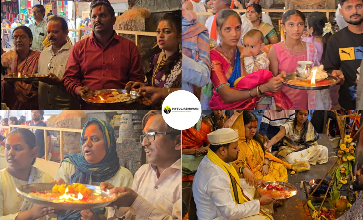 Tuljabhavani Abhishek Puja performed at Tuljapur temple